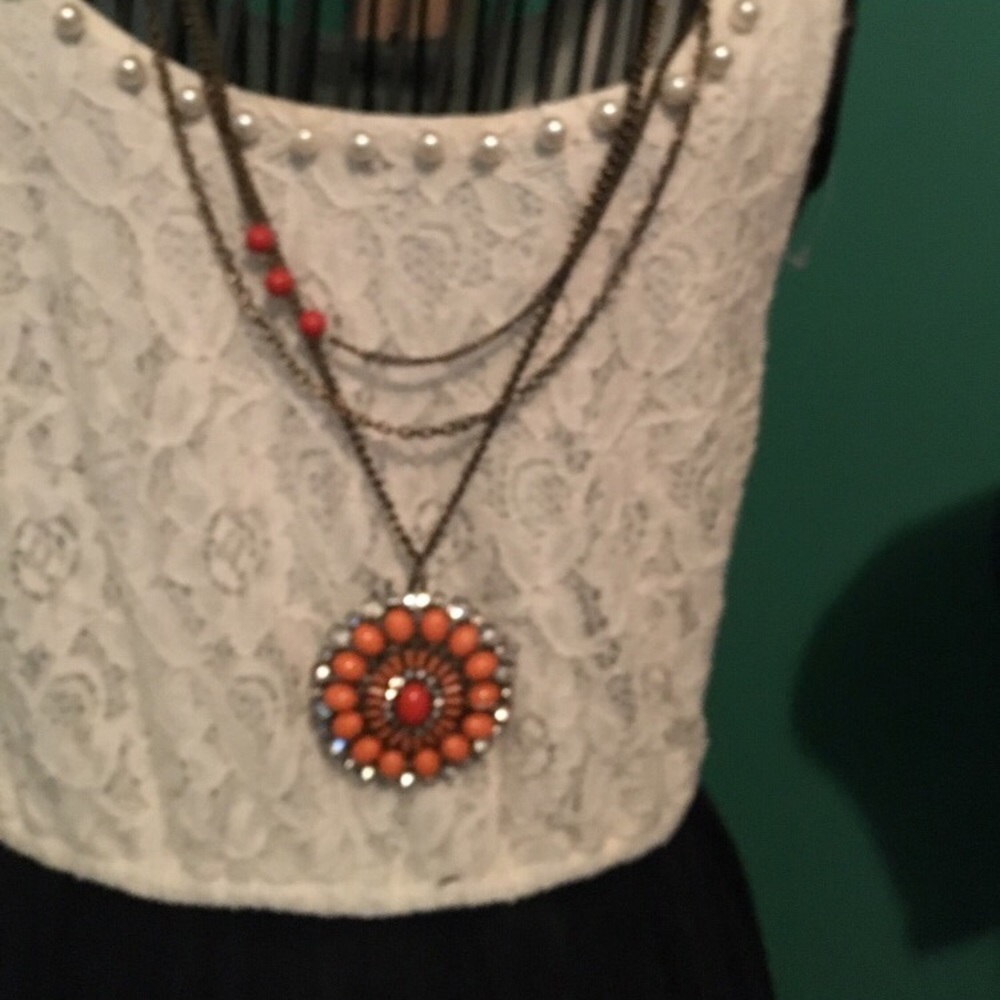 Necklace and earrings